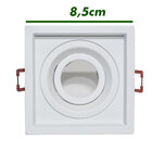 3x Spot Embutir Quadrado Recuado Orientável para lâmpada mini