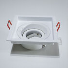 3x Spot Embutir Quadrado Recuado Orientável para lâmpada mini