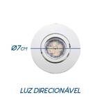 3x Spot Orientável Embutir + Led Mr11 4w Branco Frio St1823