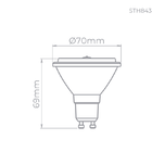 4,8w  Ar70 Eco 12 2700k Sth8433/27 Stella