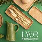 40 Petisqueiras De Bambu Restaurante 20x10cm Bandeja Lyor Pet