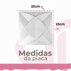 40 Placas Dakar 3d Revestimento De Parede Pvc 25cm X 25cm