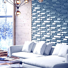 40 Placas Revestimento 3d Premium Para Parede (10m²) Premierd