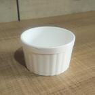 40 Ramequim De Restaurante Branco Canelado 150ml 8cm Uno Coza