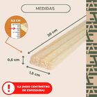 40 Ripas De Pinus 1,5x0,5cm - 30cm De Comprimento