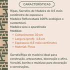 40 Ripas De Pinus 1,5x0,5cm - 30cm De Comprimento