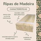 40 Ripas De Pinus 1,5x1,5cm - 65cm De Comprimento