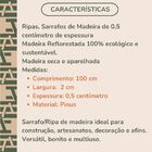 40 Ripas De Pinus 2x0,5cm - 100cm De Comprimento