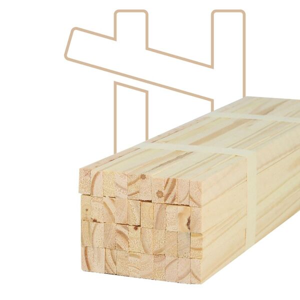 40 Ripas De Pinus 2x1,5cm - 30cm De Comprimento