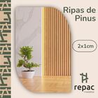 40 Ripas De Pinus 2x1cm - 100cm De Comprimento