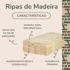 40 Ripas De Pinus 3x0,5cm - 50cm De Comprimento