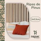 40 Ripas De Pinus 3x0,5cm - 65cm De Comprimento