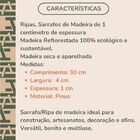 40 Ripas De Pinus 4x1cm - 30cm De Comprimento