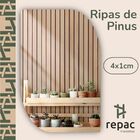 40 Ripas De Pinus 4x1cm - 30cm De Comprimento