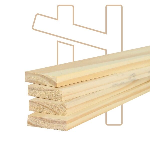 40 Ripas De Pinus 4x1cm - 30cm De Comprimento
