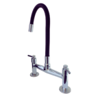 4256 C81 Gourmet Preto - Misturador Bancada P/cozinha Prateado