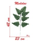 48 Galhos Samambaia Escura Folha Artificial Talo Verde 42cm