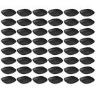 48 Pratos Petisqueiras Sobremesa Quadrados 17cm Preto Doces F