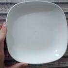 48 Pratos Plásticos Restaurante 17cm Branco Servir Petiscos F