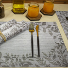 4  Jogo Americano Mesa Posta Luxo Restaurante St Folha Cz