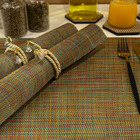 4  Jogo Americano Mesa Posta Luxo Restaurante St Rustic Mt