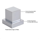 4 Acabamentos De Registro Quadrado Cromado Abs Padrão Deca Ga