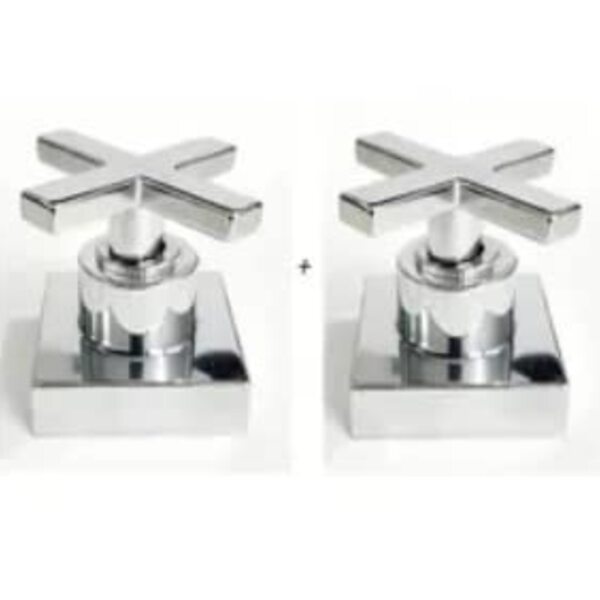 4 Acabamentos Registro Cruzeta Quadrado Luxo 3/4 Padrão Deca