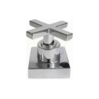 4 Acabamentos Registro Cruzeta Quadrado Luxo 3/4 Padrão Deca