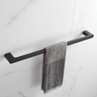 4 Acessórios De Banheiro Preto Fosco Suportes Toalha E Papel