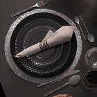 4 Anéis Para Guardanapo Lyor Curves De Aço Prateado