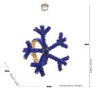 4 Anéis Para Guardanapos Wolff De Metal Azul 8cm X 6cm