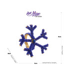 4 Anéis Para Guardanapos Wolff De Metal Azul 8cm X 6cm