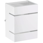 4 Arandelas Externa 2 Frisos Foco Fachos Parede Muro Branco