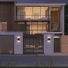 4 Arandelas Externa 2 Frisos Foco Fachos Parede Muro Tabaco