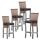 4 Banqueta Cannes Em Alumínio Corda Náutica Para Edícula, Bal