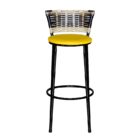 4 Banquetas Alta Para Cozinha Ratan Hawai Cappuccino Premium