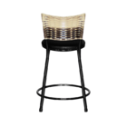 4 Banquetas Baixas Para Cozinha Ratan Hawai Cappuccino Premiu