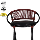 4 Banquetas Fio De Fibra Artesanal, Bancada, Balcão, Lanchone