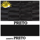 4 Banquetas Forts Baixa Fibra Aço Carbono Pintura Eletrostáti