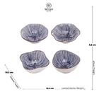 4 Bowls Mixed Wolff Koji De Porcelana Azul 10,5cm