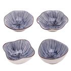 4 Bowls Mixed Wolff Koji De Porcelana Azul 10,5cm