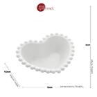 4 Bowls Wolff Beads De Porcelana Branco 13cm X 11cm X 4cm