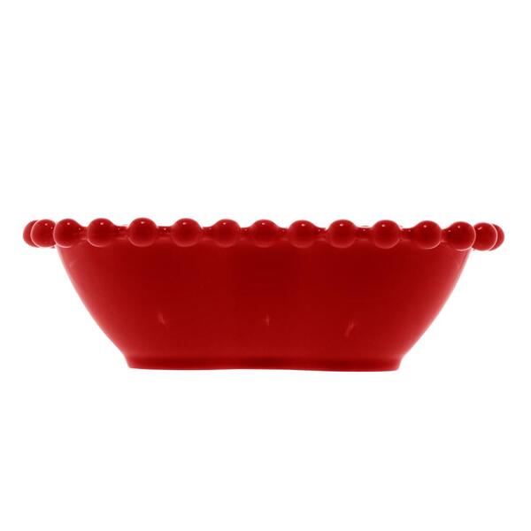 4 Bowls Wolff Beads De Porcelana Vermelho 13cm X 11cm X 4cm