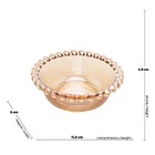 4 Bowls Wolff Pearl De Cristal Âmbar 12cm X 4cm