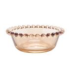 4 Bowls Wolff Pearl De Cristal Âmbar 12cm X 4cm