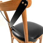 4 Cadeira Madeira Sala De Jantar Cozinha Gourmet Luxo Preta -