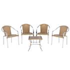 4 Cadeira Tóquio - 1 Mesa Baixa Colômbia