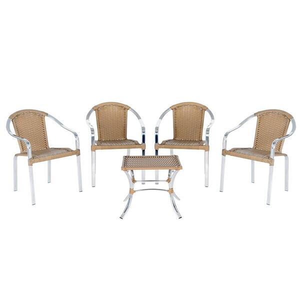 4 Cadeira Tóquio - 1 Mesa Baixa Colômbia