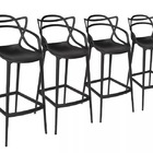 4 Cadeiras Altas Ilha Americana Balcão Bistrô Allegra