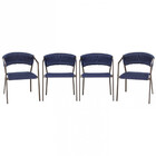 4 Cadeiras Atenas Em Tricô Náutico E Alumínio Edícula E Cozin